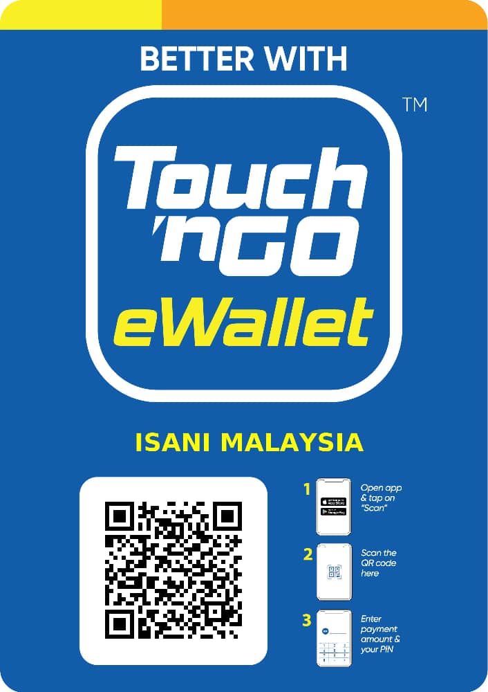 TNG QR code- ISANI Malaysia