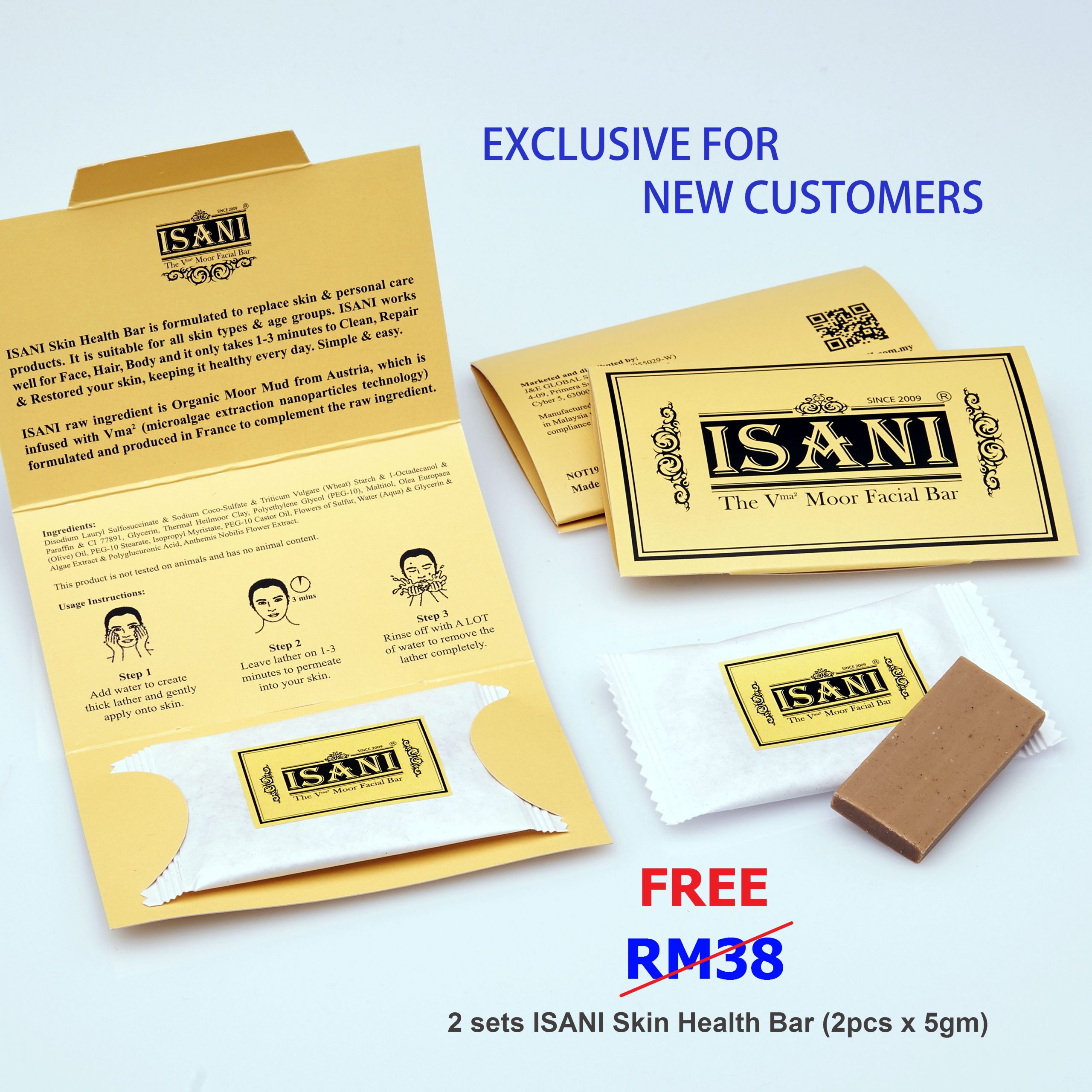 Free 2 sets ISANI exclusive for New Customer