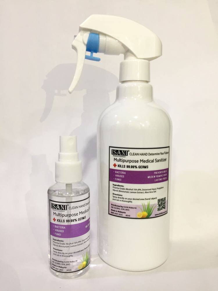 ISANI Multipurpose Medical Sanitizer 5L+60ml