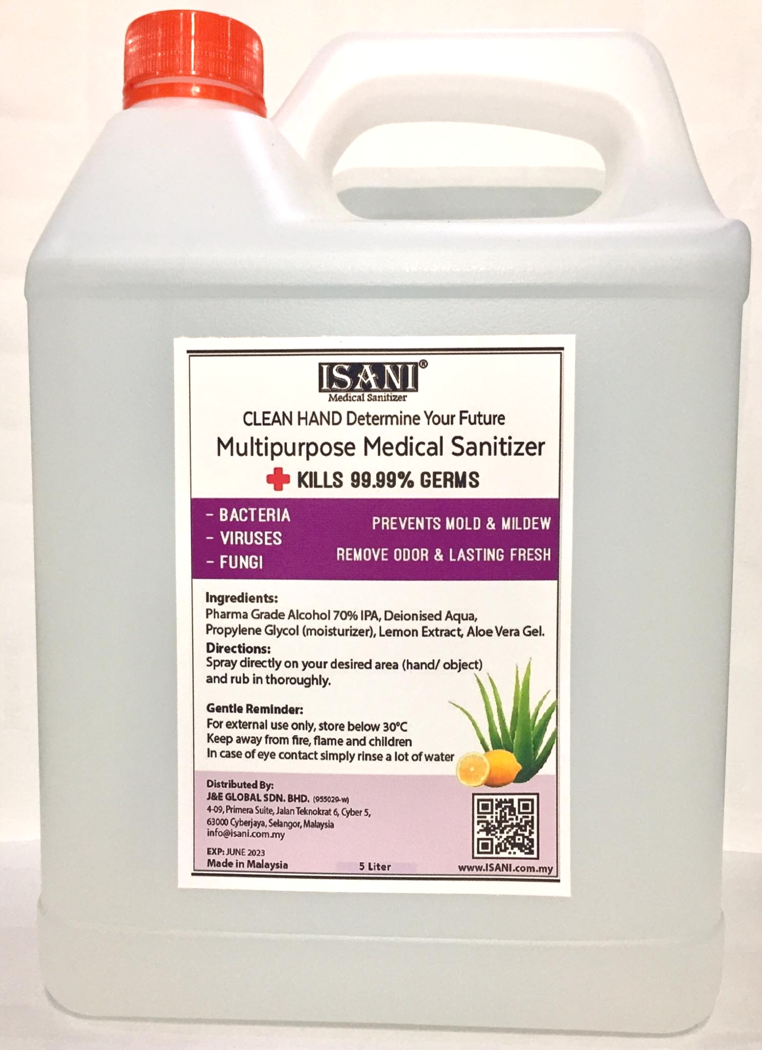 ISANI Multipurpose Medical Sanitizer 5Liter